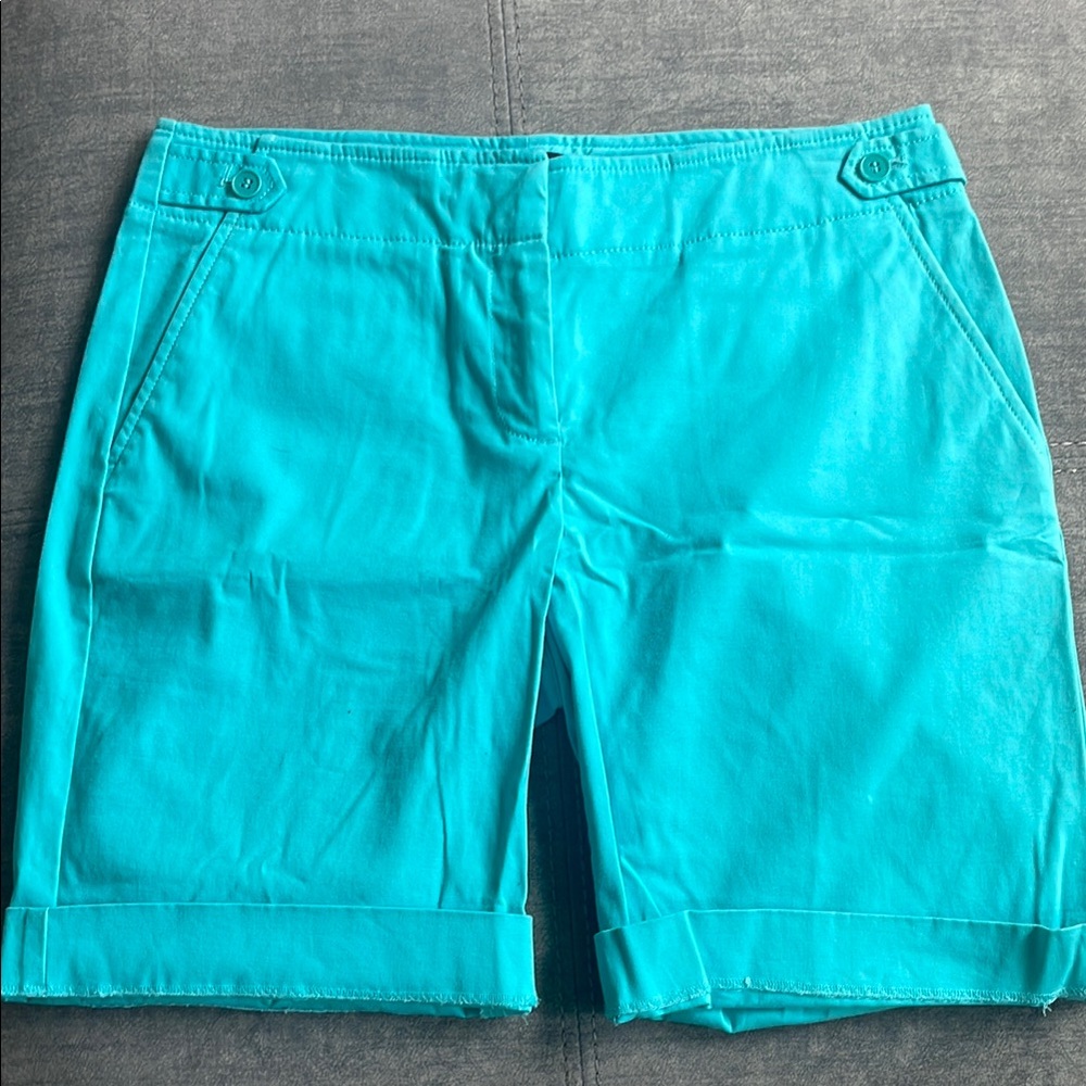 Talbots Women's Turquoise Shorts size 6p